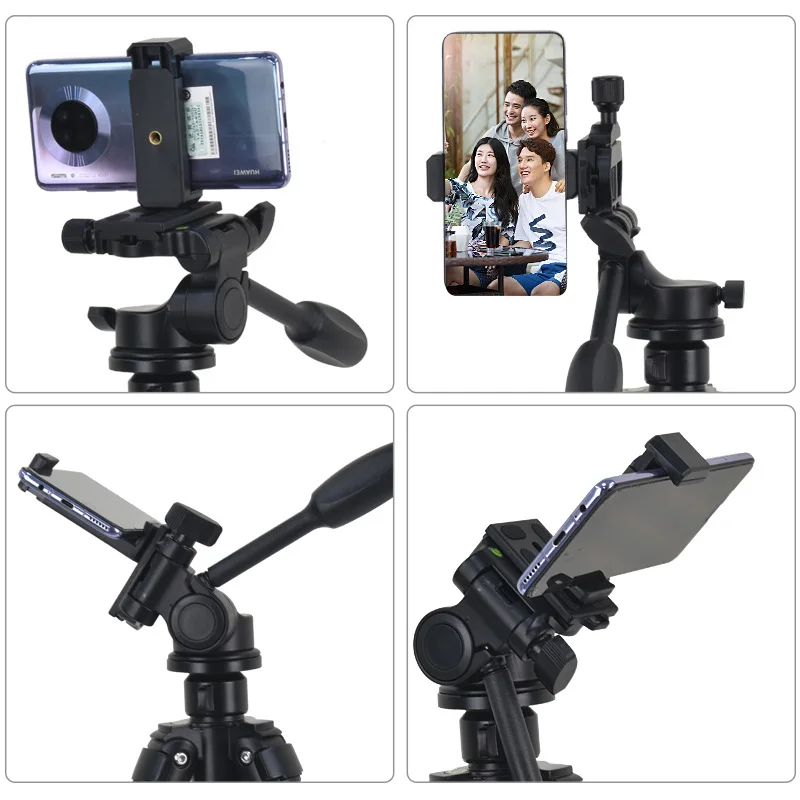 Travel Self Tripod Aluminum Tall 60 Inch 155CM Stand With Quick Plates Mount Pan Head For Canon Nikon DSLR SLR Digital Camera