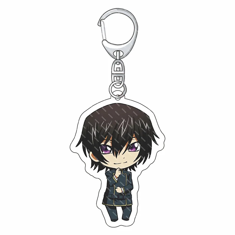 55MM Anime CODE GEASS Lelouch of the Rebellion Figur ZERO C.C. Suzaku Kururugi Kallen Stadtfeld Acryl-Schlüsselanhänger Niedliche Geschenke – Detail 8