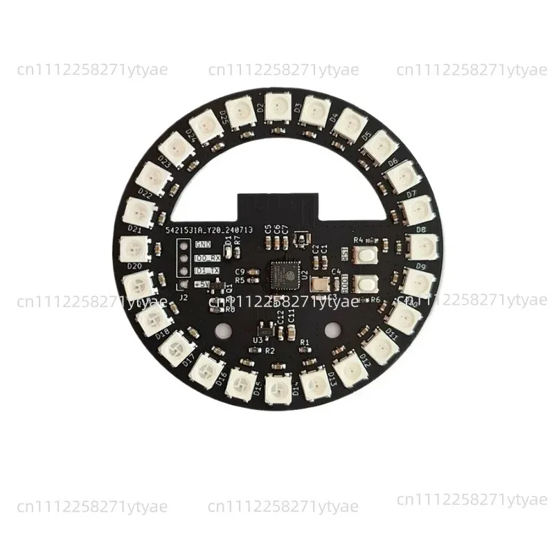 ESP32 Mainboard, WS2812B Round LED Strips, Ring-Shaped