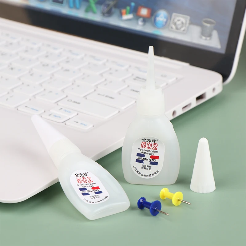 20mL/60mL Quick-drying Super Glue 502 Instant Strong Adhesive Toys Crafts Shoes Paper Plastic Fast Repairing Universal Adhesion