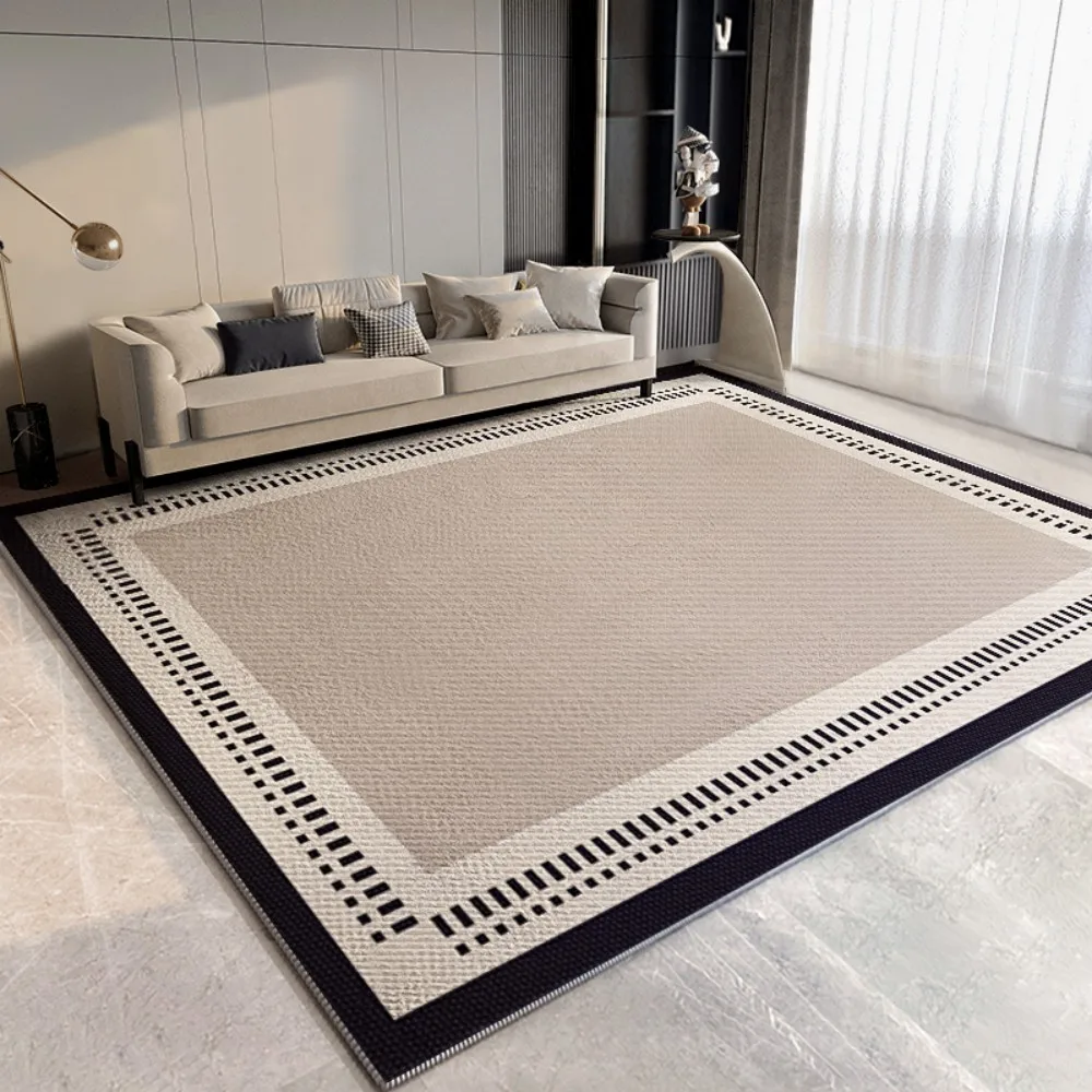 VIKAMA-alfombra geométrica colorida y sencilla, moderna, para sala de estar, sofá, mesa de centro, alfombra antideslizante, fácil de limpiar, decoración del hogar