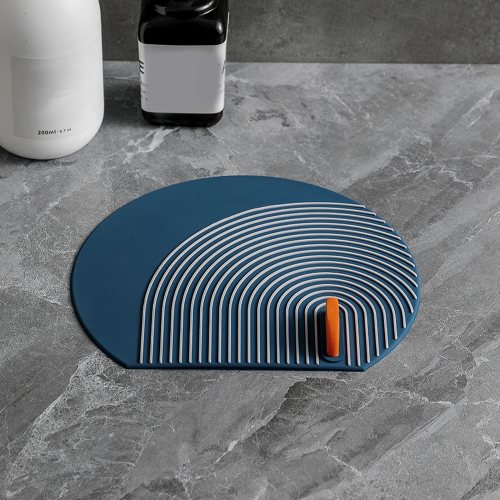 Cubierta de sellado de tapones de pelo, PVC suave duradero, antiolor, creativo para cocina, baño, suministros para el hogar, tapón de drenaje