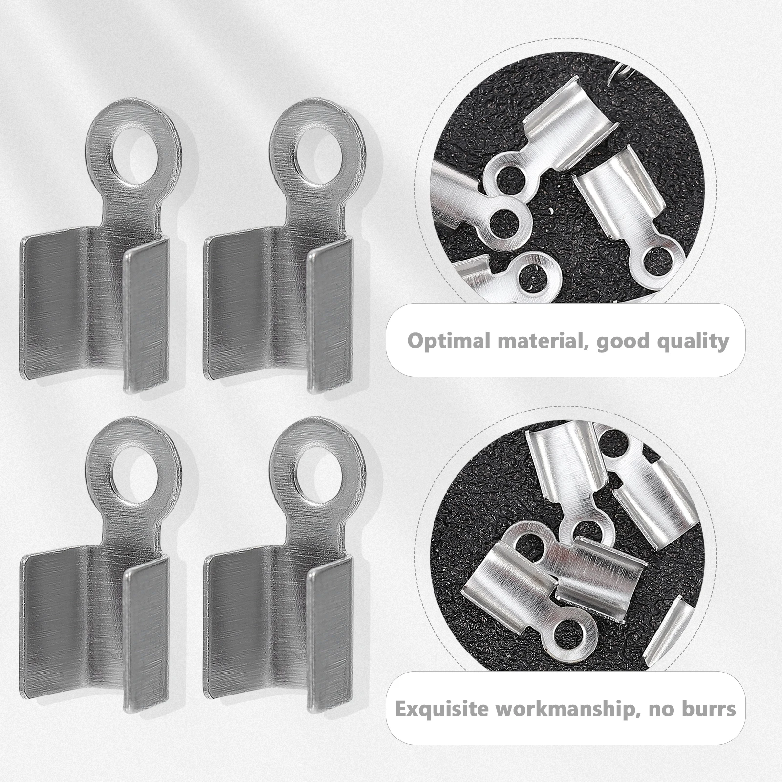 

100Pcs Stainless Steel Jewelry Clasps Durable DIY Buckle for Necklace Bracelet Making Supplies Stainless Steel Buckle