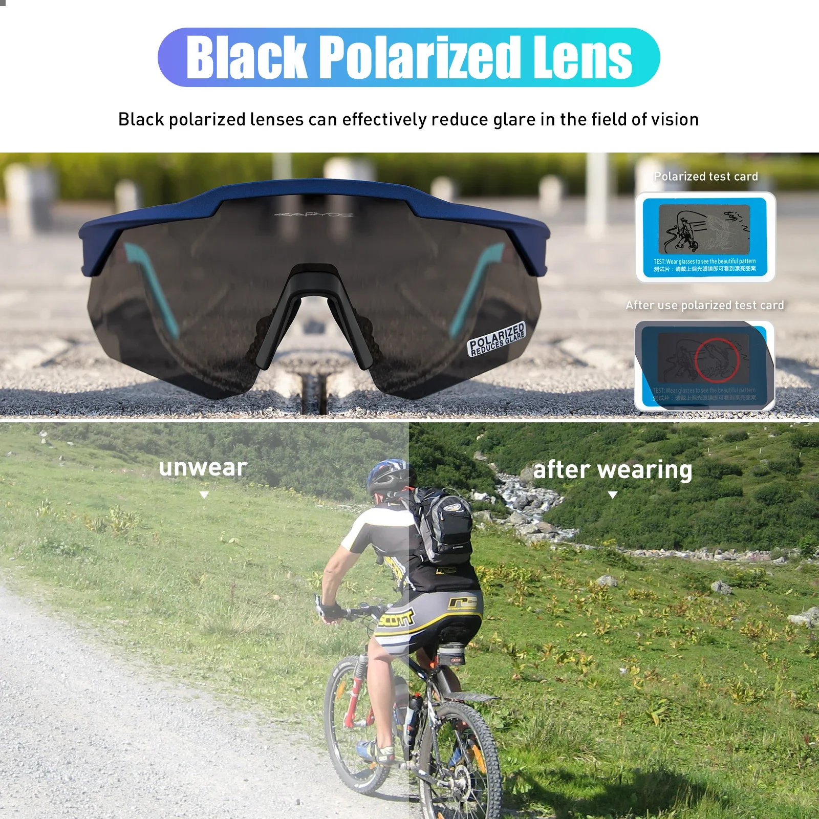 Luxury Brand Bike Sports Cycling Glasses Road Polarized Cycling Sunglasses Men Women UV400 Outdoor Bicycle cycling Sunglasses