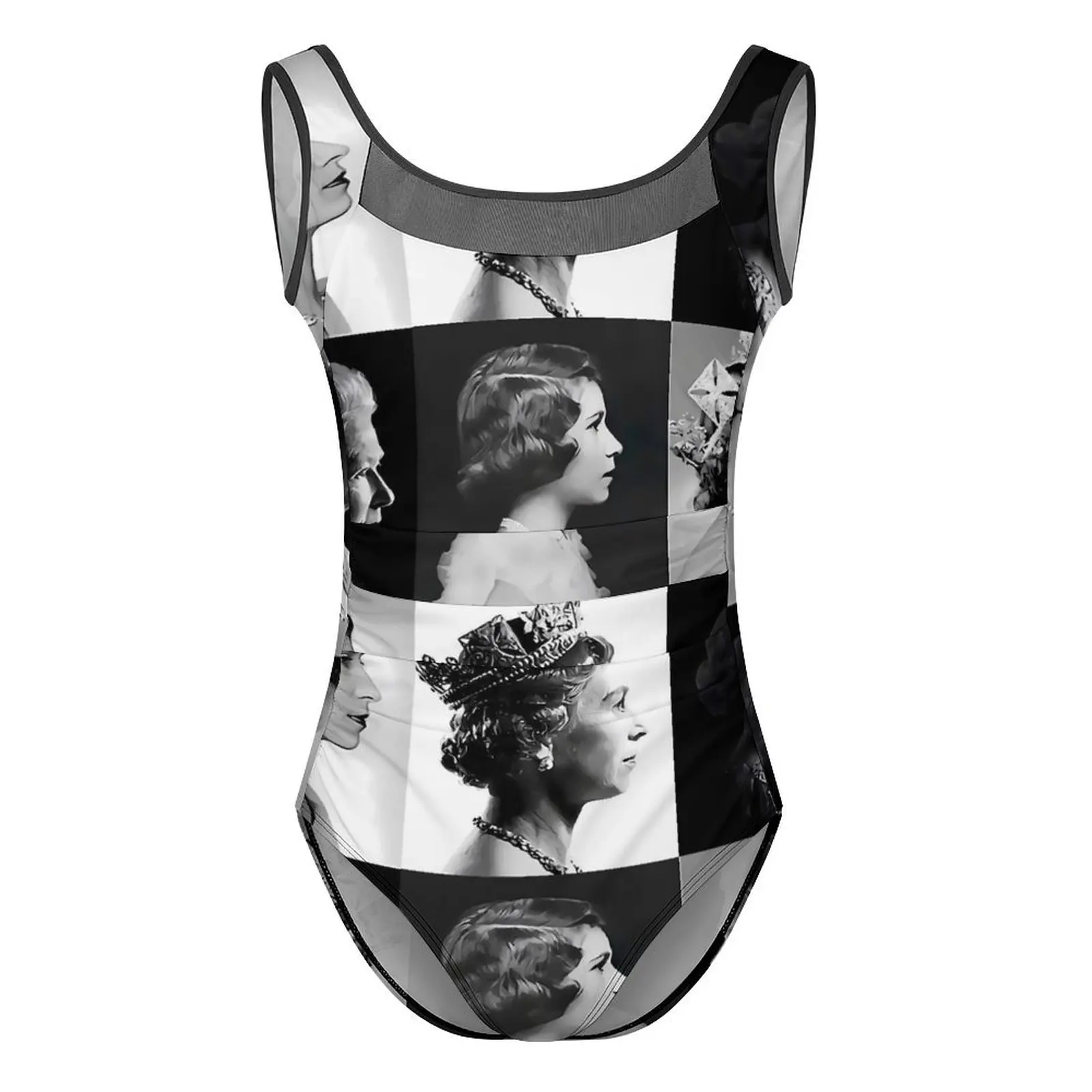 Elizabeth II Swimsuit Queen Design Push Up Swimwear One-Piece Beach Bathing Suits Bodysuit Sexy Design Beach Wear Plus Size