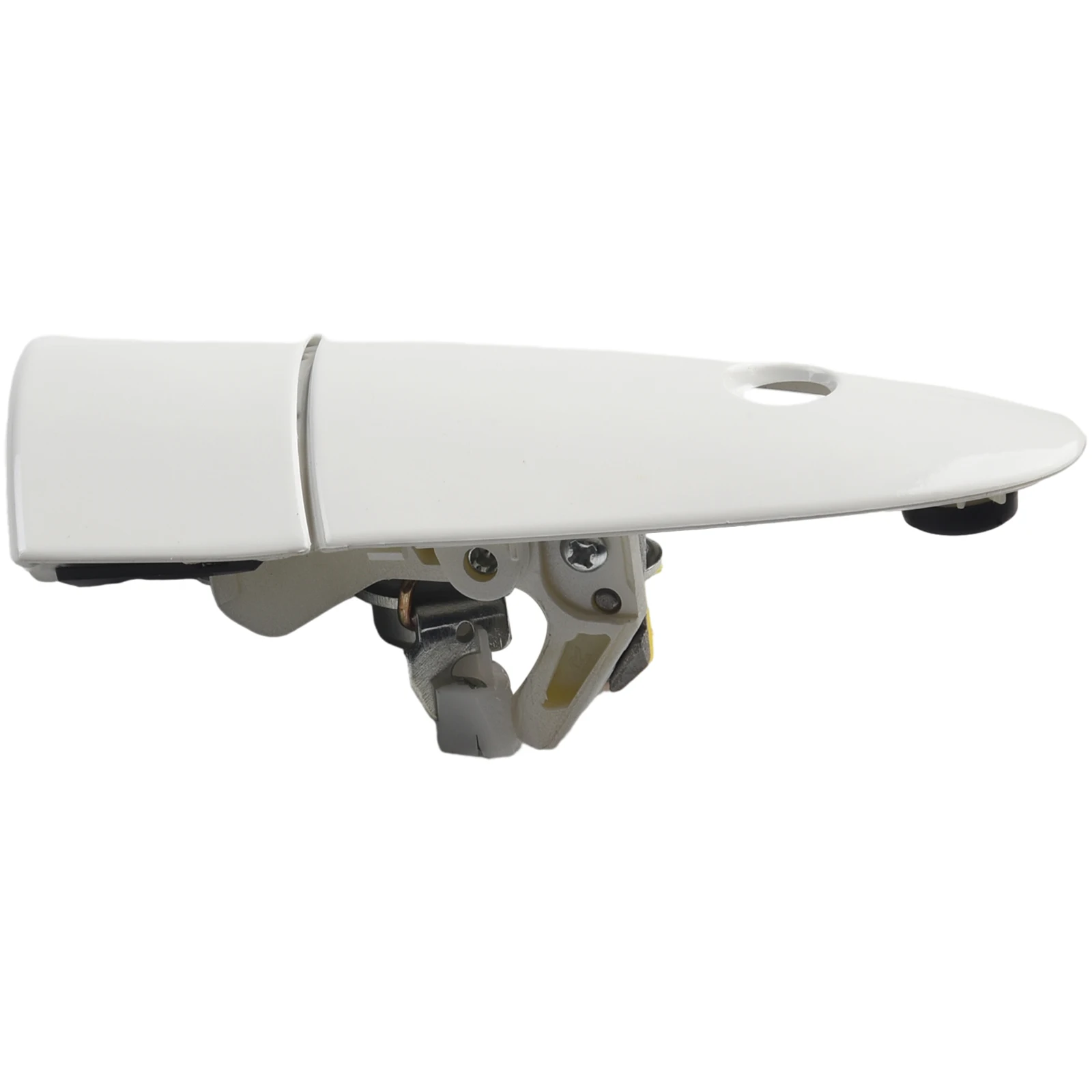 Front Door Outer Handle Brand New Easy To Install Practical Right White With Key Hole Type Accessories Front Door