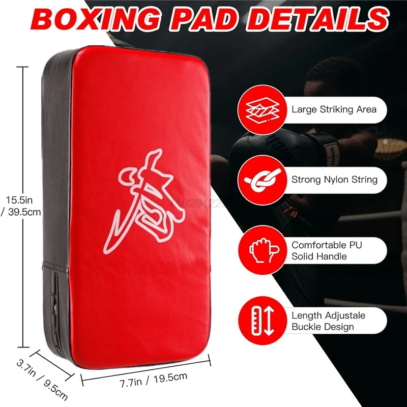 Picture 5: 2-in-1 Boxing Pads and Mitts Set - Punching Strike Pads & Training Gloves for Adults, Youth Home Gym Kickboxing, MMA Drills
