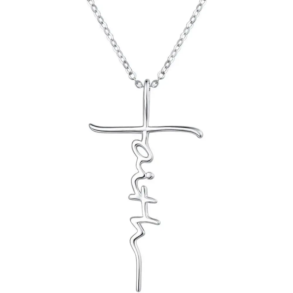 

Sterling Silver Women's Birthstone Initial Pendant for Religious Occasions and Mother's Day Gifts