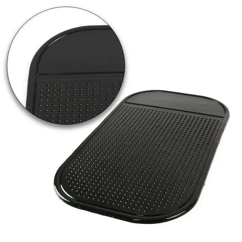 Car Anti-Slip Mat Pads Black Car Storage Pads Non-Skid Auto Silicone Interior Dashboard Phone Slip Storage Mat Pads