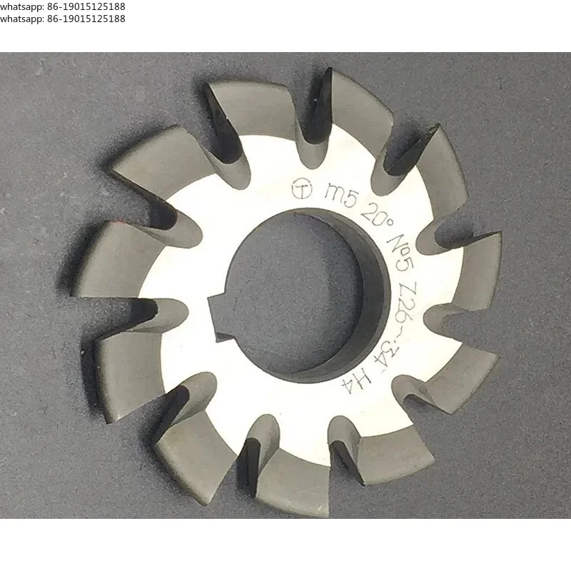 Spur gear milling cutter M1 M1.25 M1.5 M1.75 M2 M2.5 M3 Modulus PA20 degrees NO.1-NO.8 8pcs/set HSS Disc milling cutter