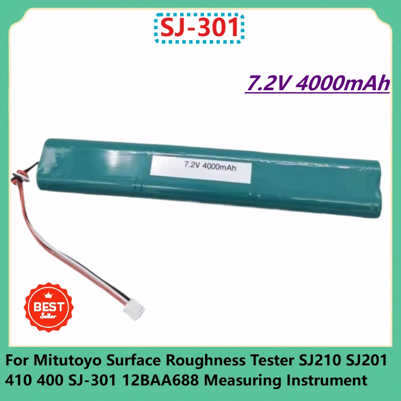 SJ-301 SJ210 7.2V 4000mAh For Mitutoyo Surface Roughness Tester SJ210 SJ201 410 400 SJ-301 12BAA688 Measuring Instrument Battery