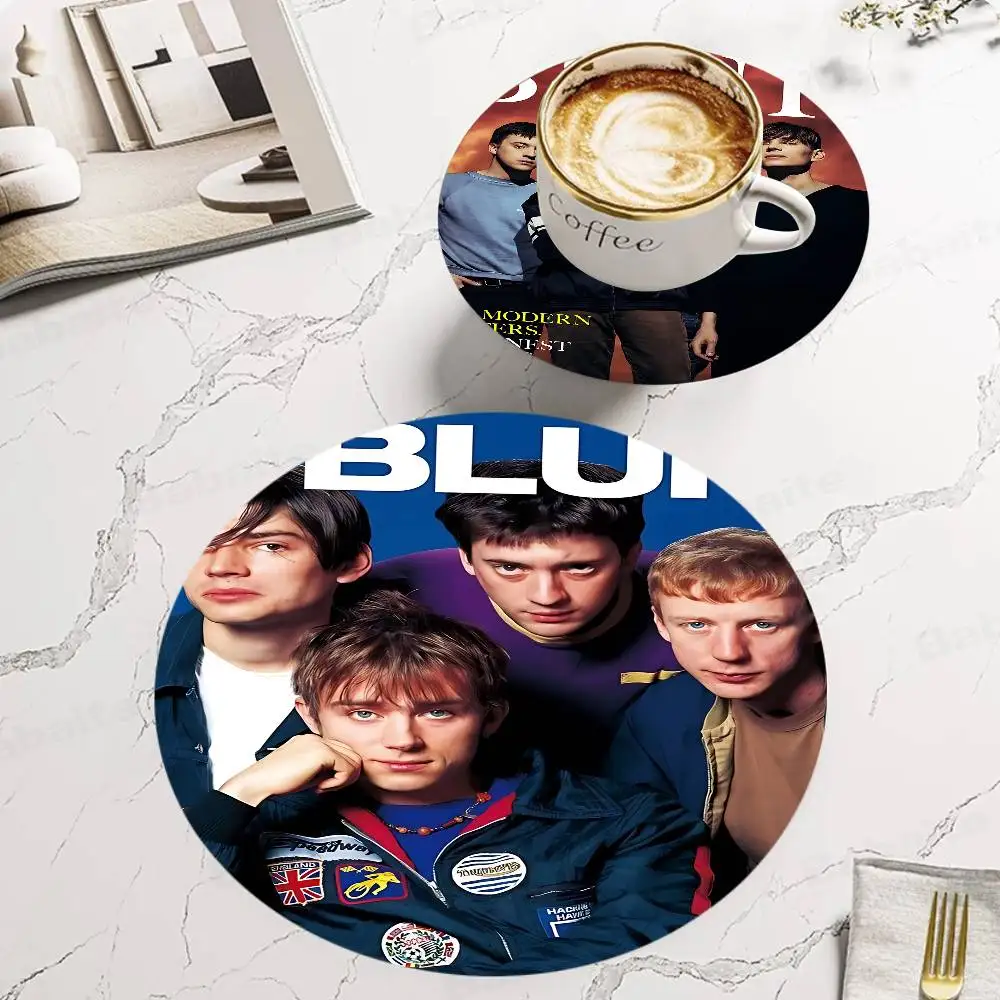 B-Blur Rock Band Coaster Wooden Drink Tray Suitable For Restaurants And Coffee Shops Easy To Wash And Clean