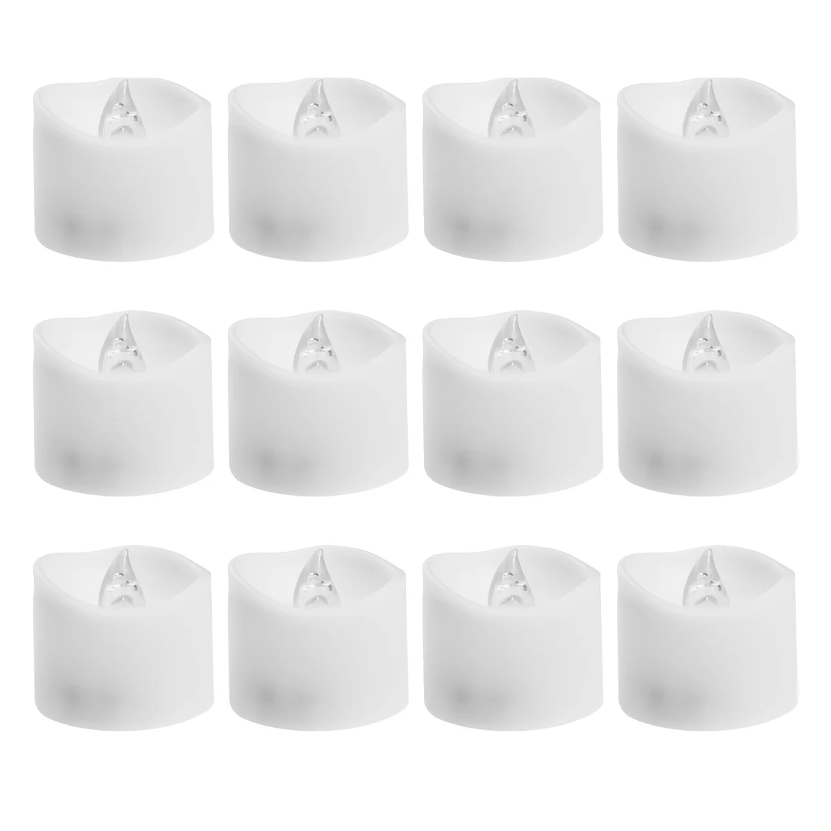 

12pcs LED Candles Electronic Flameless Flickering Tea Lights Realistic Light Simulation Safe Soft Glare Free Birthday