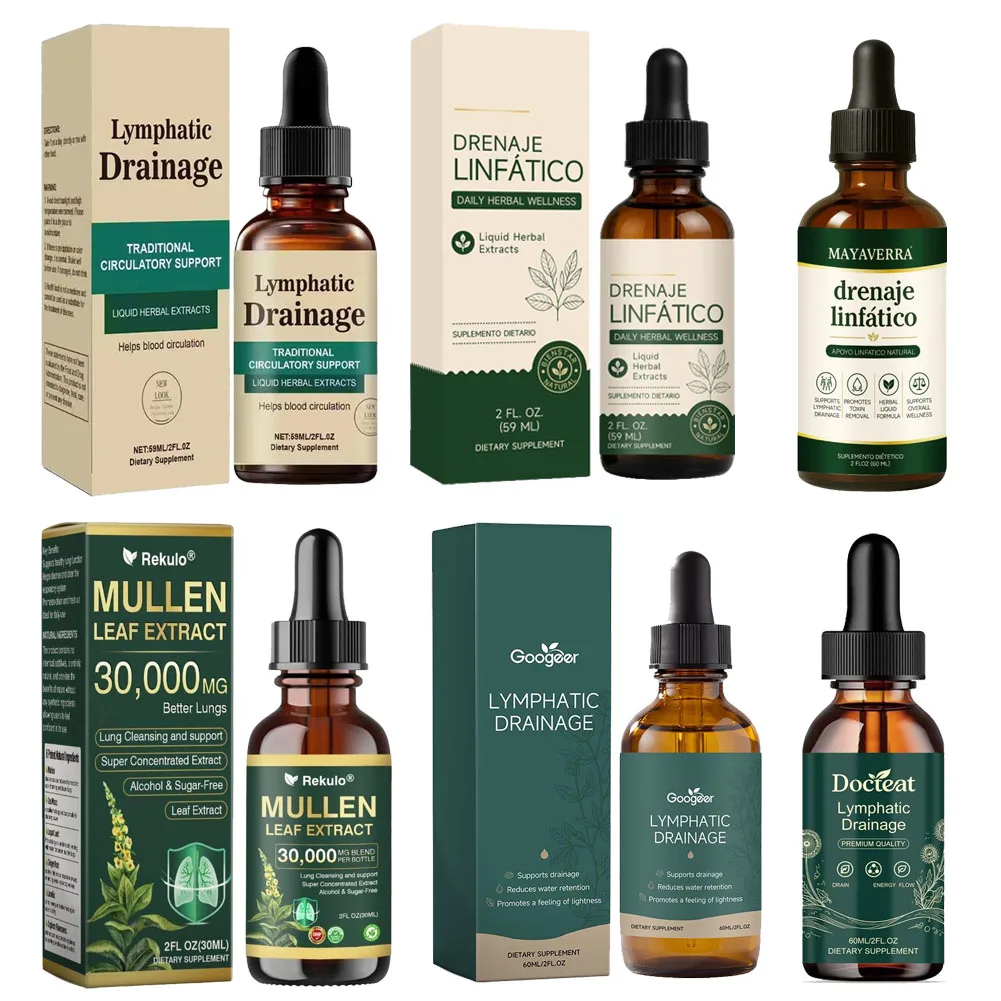 New Herbal Body Drops Natural Herbal Serum Lymph Support Liquid ,Improve Swelling Circulatory,Toxin Reduce,Beauty&Health