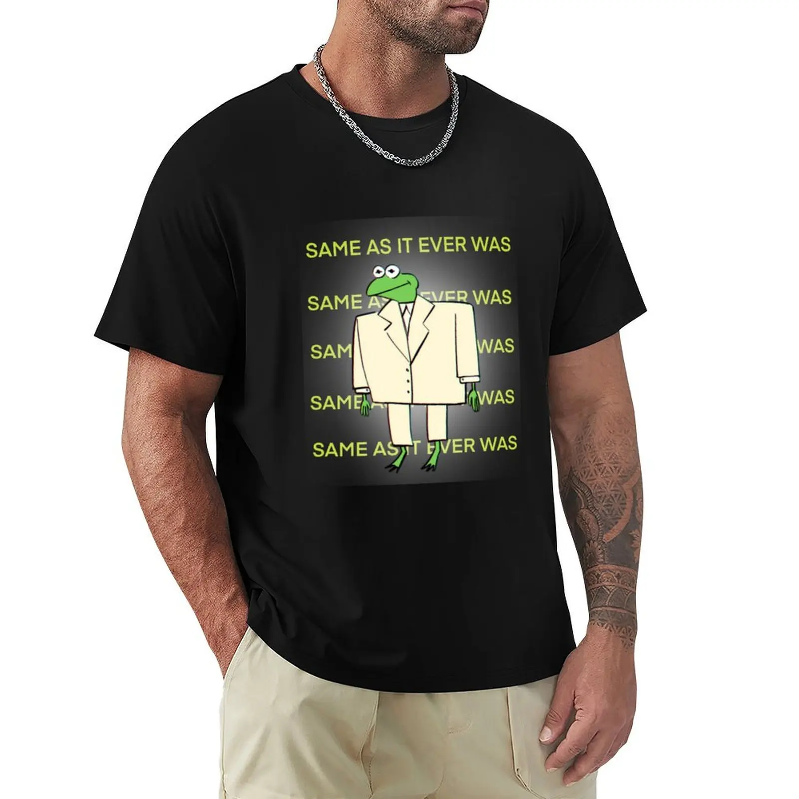 

Talking Heads Kermit - Same As It Ever Was T-Shirt shirts graphic graphic tee shirt heavyweight t shirts for men