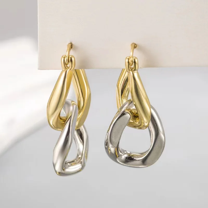 New 925 Sterling Silver Simple Style Earrings Personality Charm Women Earrings Birthday Gift for Friends Exquisite Jewelry