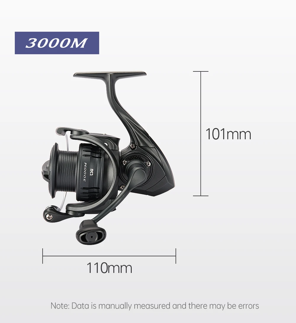 TSURINOYA Ultraleichte Spinnrolle FRERE C2000S 2500S 3000M Tintenfisch Forelle 155g Karbonkörper Flache Spule Vielseitig Einsetzbar – Detail 25