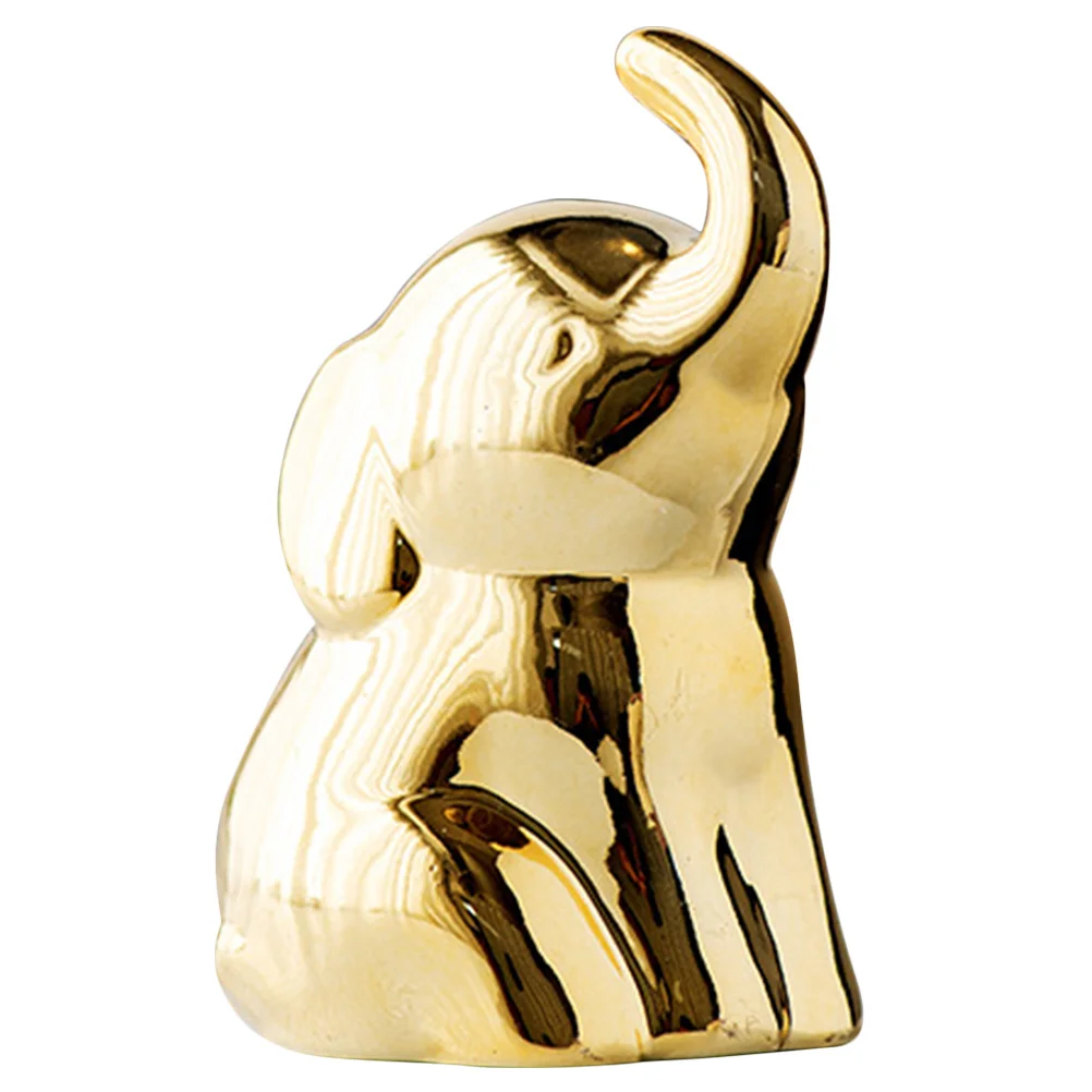 

Decorations Cute Elephant for Home Shelf Mini Figurines Ceramic Animal Ornaments