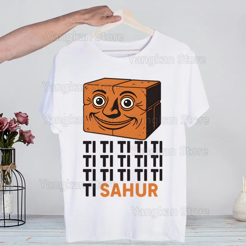 

Brainrot Tralalero Tralala T-shirts Summer Men/Women Hip Hop Funny Print Tung Tung Sahur Tshirtt Short Sleeve Tops