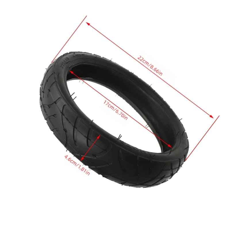 Enhance your trolley with these 225x48 inflatable rubber tires, specifically thickened for exceptional wear resistance on scoote