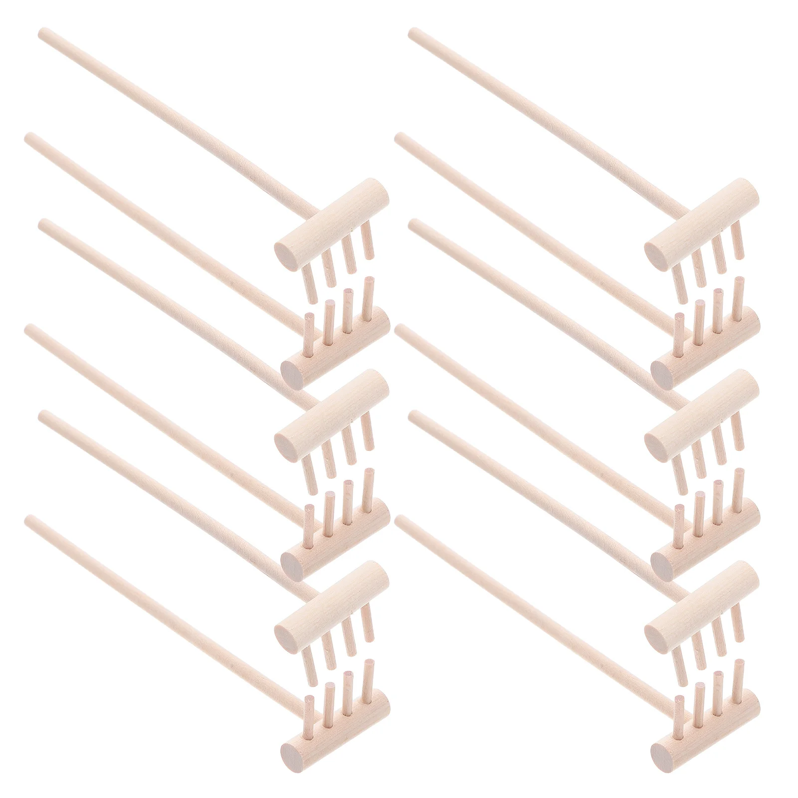 

24Pcs Mini Zen Garden Rake Natural Wood Construction for Relaxing Sand Painting Bonsai Tools Dirt Rake for Grass