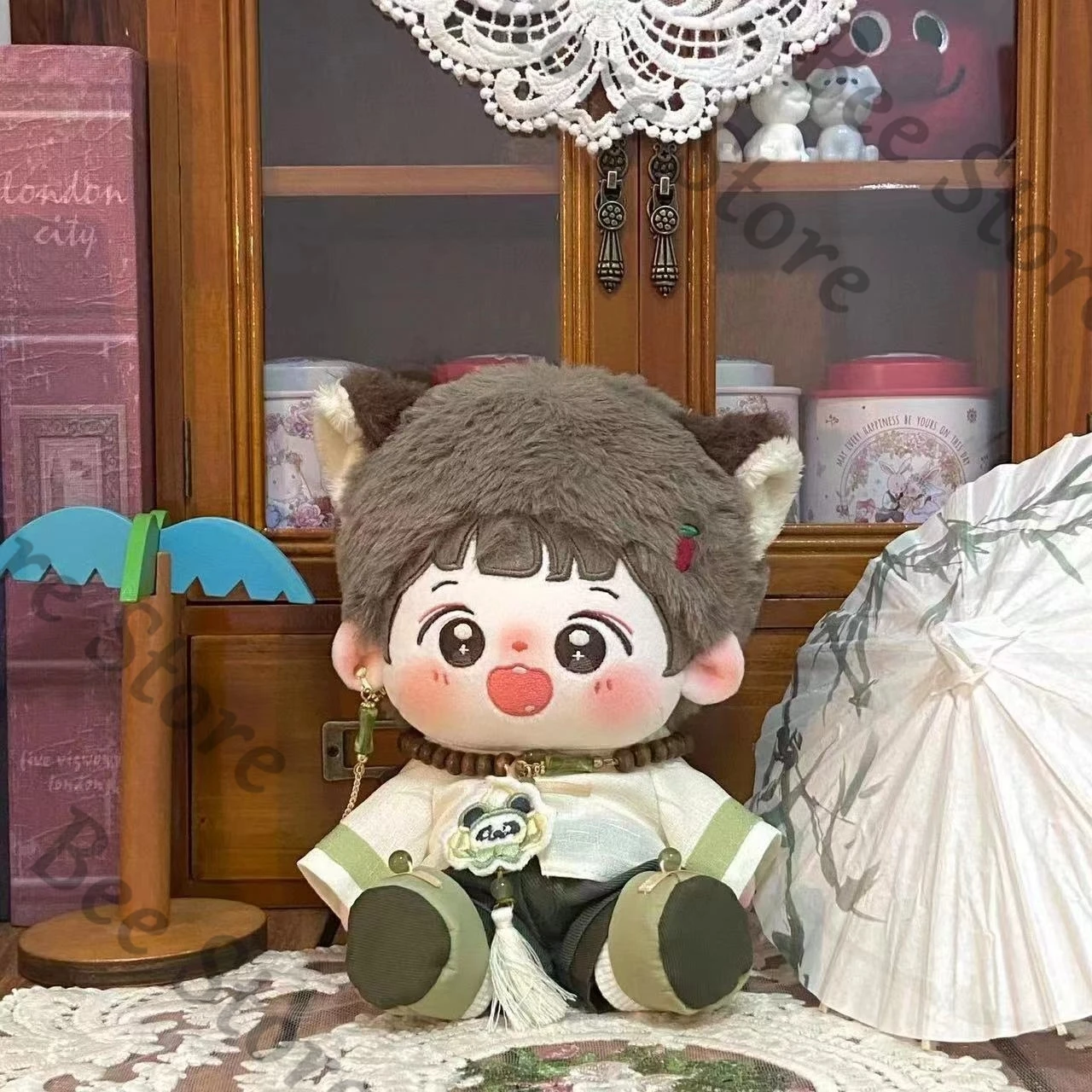 Geen attribuut poppenset Panda Chinese stijl 20 cm Draagbaar en afneembaar poppenkostuum Zomer oude stijl Hanfu