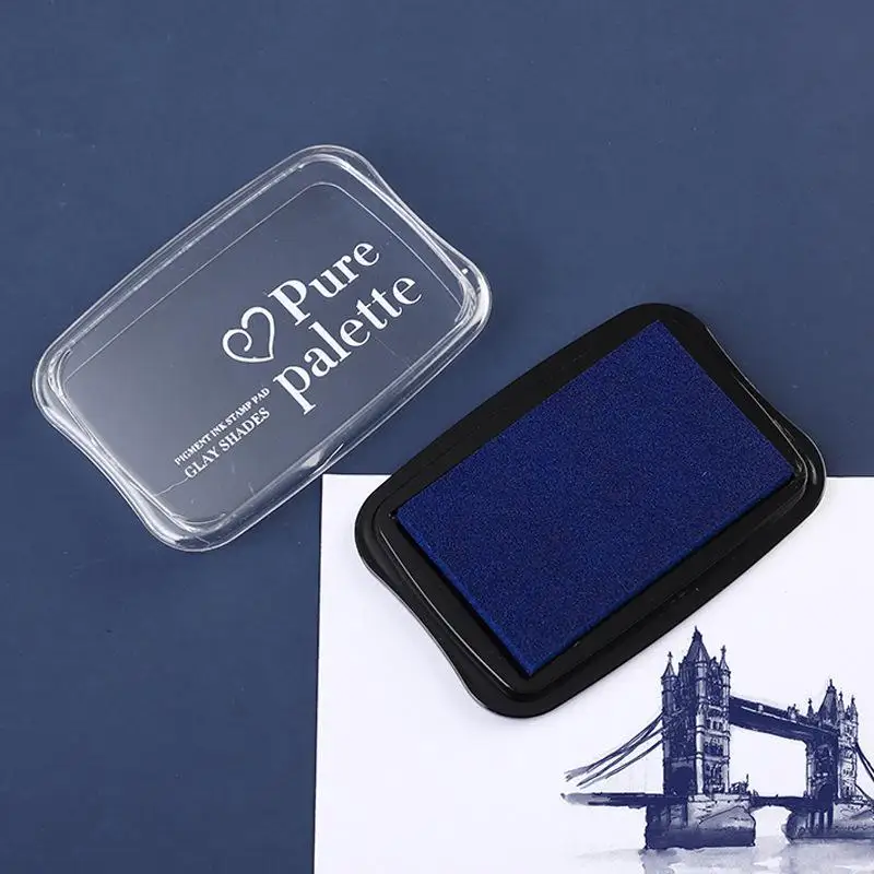 1 Pc Simple Solid Color Stamp Ink Pad, Stationery Stamp Accessory, Special Pad for Journal & Card Stamping image 6