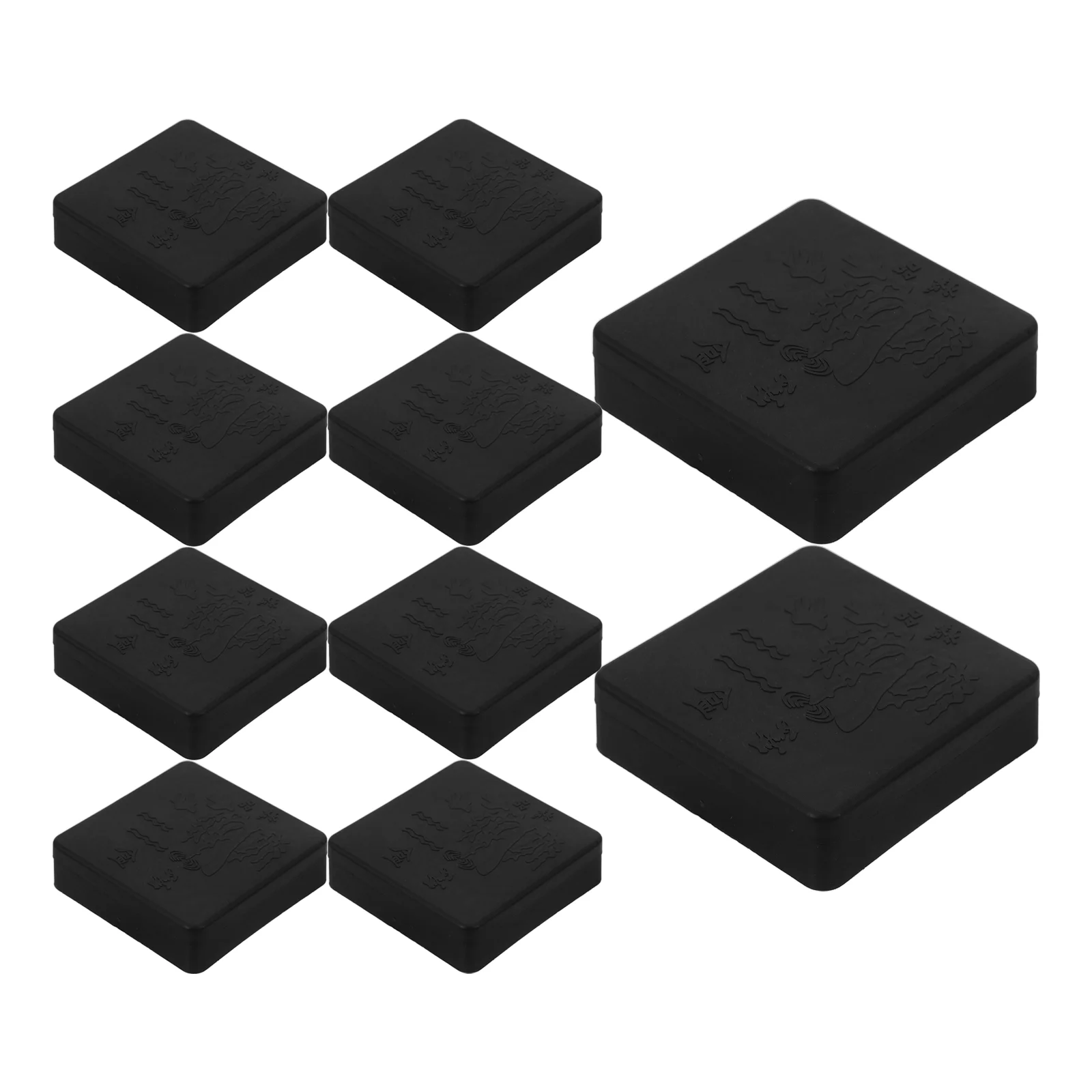 10 Pcs Calligraphy Chinese Painting Japanese Tray Plastic Ceramic Disc Student Tsick Stick