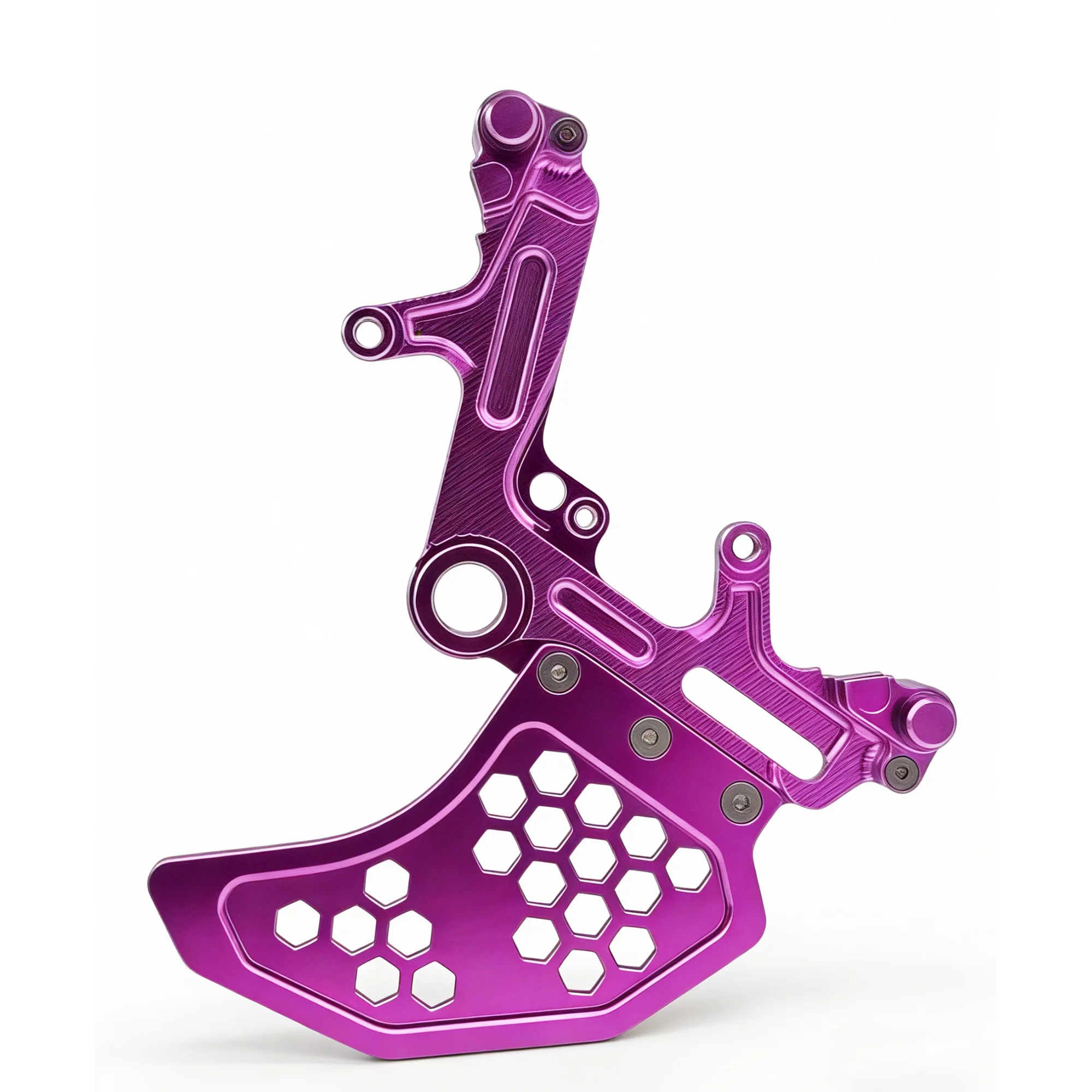 

Dual-Piston Rear Brake Caliper Bracket & Rotor Guard for Ultra Bee CNC Aluminum 6061-T6 Disc Protector for Enduro &Off-Road