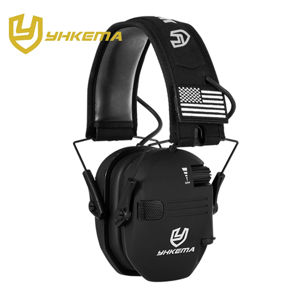 Tactische Beveiliging Koptelefoon Buitensporten 23dB Anti Geluid Headset Impact Geluidsversterking Gehoor Jacht Oor