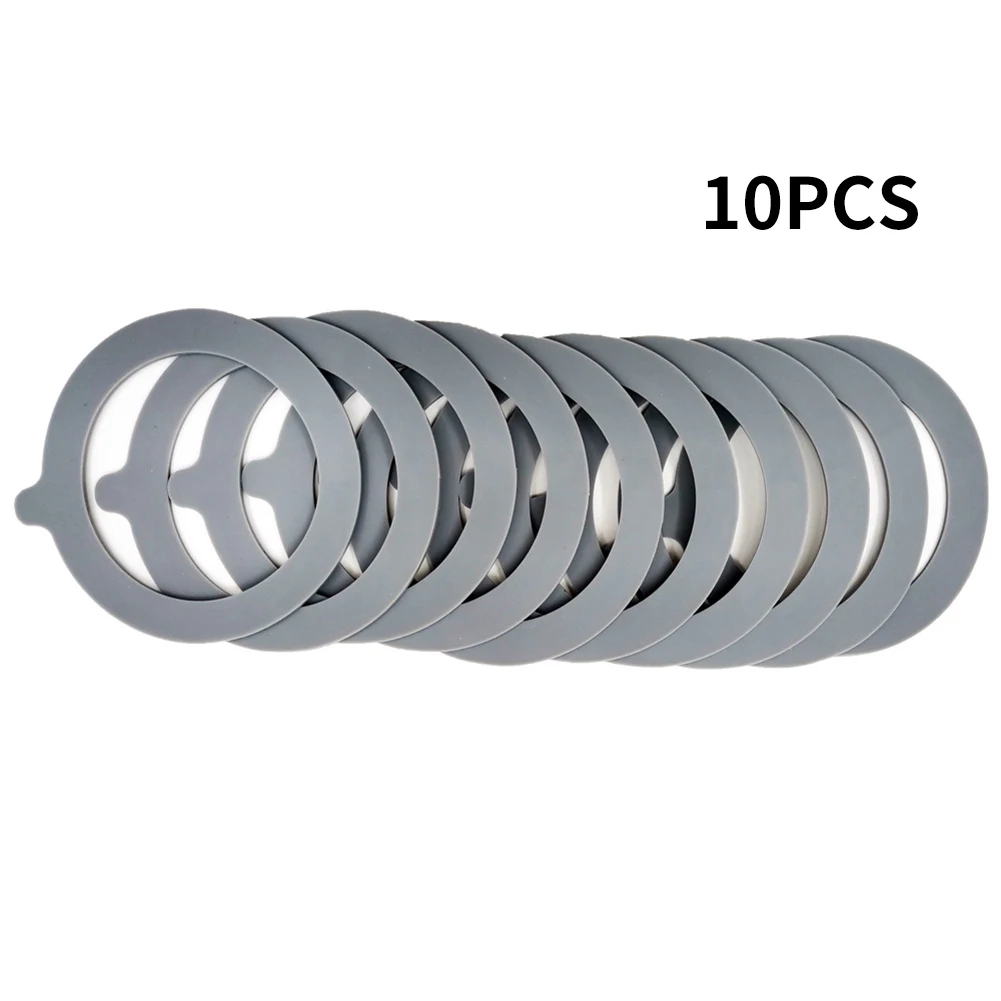 10 Silicone Gasket Seals for Jar Lids Airtight Replacement Rings for Glass Food Storage Great for Pantry Organization