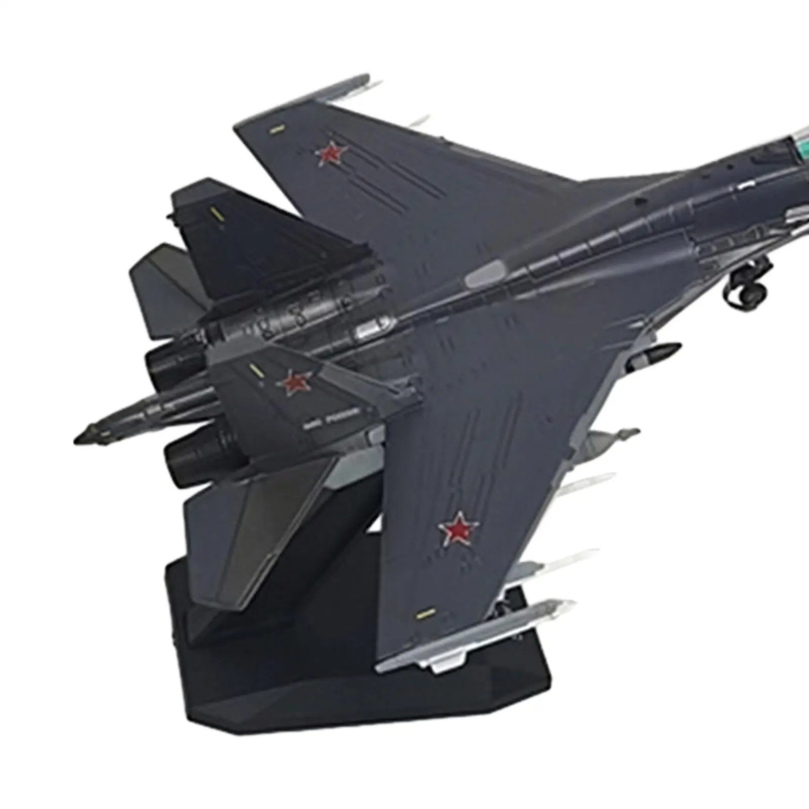 1/100 Airplane Model Aircraft Souvenir Desktop Decoration with Stand Fighter Jet