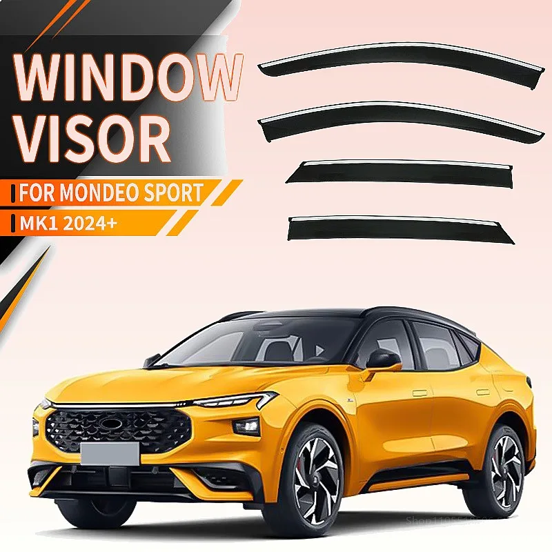 

For FORD Mondeo Sport 2024+ Car Window Visor Rain Sun Shade Windshield Side Awning Auto Accessories