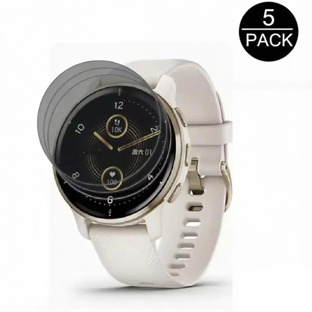 1-5Pcs Anti-spy Hydrogel Film For Garmin Vivoactive 6 5 Anti-scratch Smartwatch Protective Screen Protector for Vivoactive 6/5