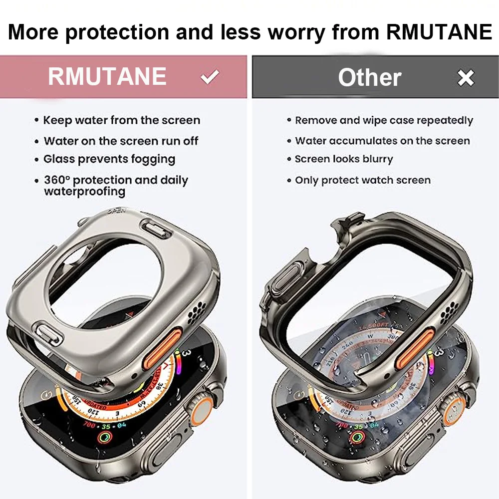 Hoes Voor Apple Watch 45Mm 44Mm 40Mm 41Mm Harde Pc Voor-En Achterbumper Hoesje Iwatch Serie 8 7 Se 6 5 4 Veranderen Naar Ultra Horlogekast