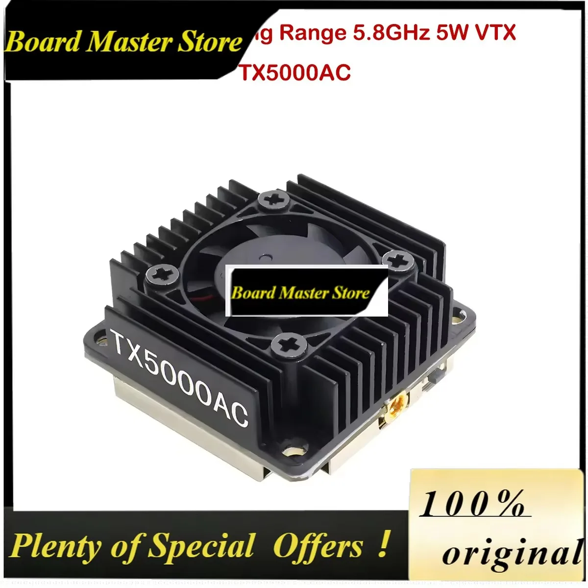 BoMaSAkk Fpv Vtx Tx5000ac Ultra Long Range 96ch 5w 4.9g-6g Ultra Wide Band Video Transmitter