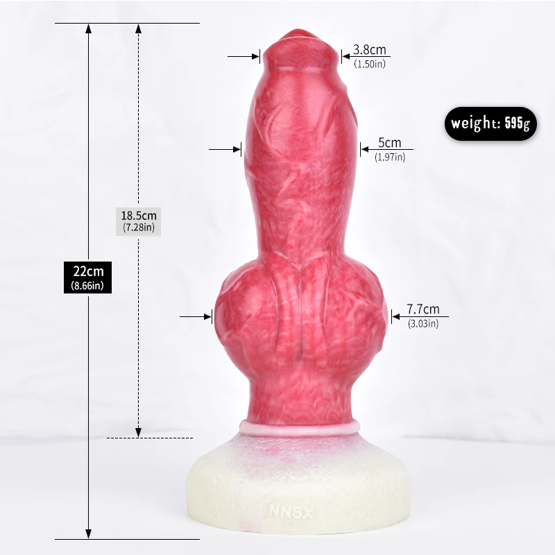 LUUK New Animal Dog Vibrating Dildo With Knot Soft Silicone Prostate Massager For Women Anus Stimulate Fake Wireless Vibrator