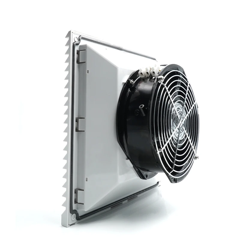 DC24V DC12V  ventilator 255*255*117mm  IP54 245m3/h RAL7035 Ventilation System Filter Fan for electrical cabinets