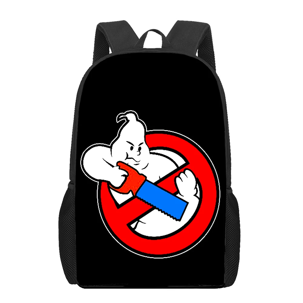 

Ghostbusters Pattern Backpack Kids Boys Girls School Bags Teenager Daily Storage Bagpack Students Book Bag Casual Shoulder Bags