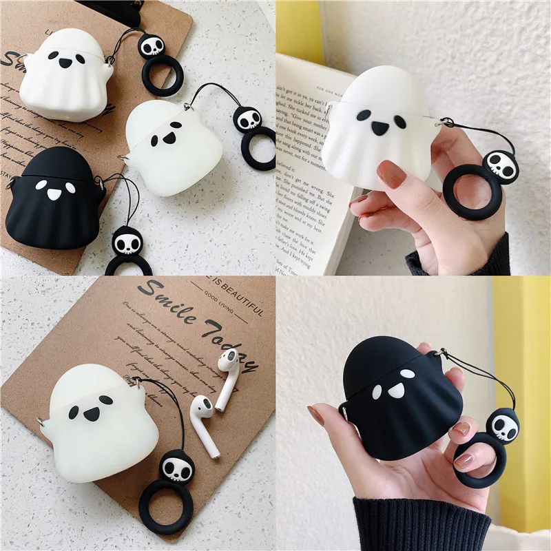 Disney Luminous Ghost Nightmare Case For Apple Airpods 1 2 3 Pro Case Wireless Bluetooth Earphone Headphone Cover Soft Silicone