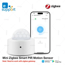 EWelink Zigbee Human Motion Sensor Smart Human Body PIR Motion Sensor Infrared Detector Works With Zigbee2mqtt Home Assistant