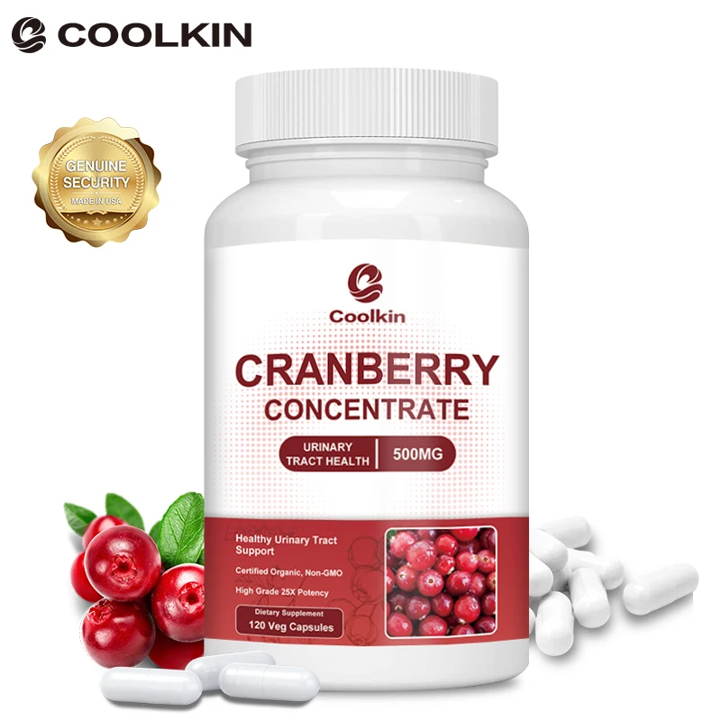 

Cranberry Capsules - Urinary Tract Cleansing and Detoxification, Bladder Health, Anti-oxidation