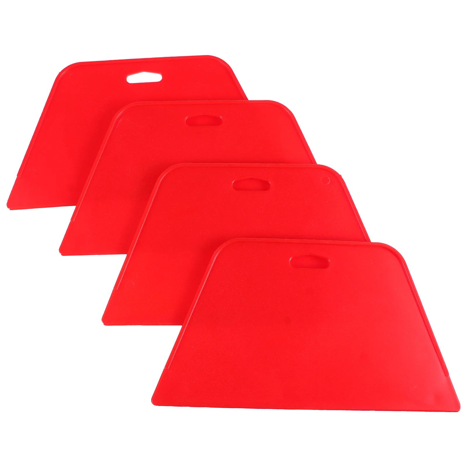 

4 Pcs Automotive Scraper Tool Film Wallpaper Smoothing Equipment Scrapers Red Installing Squeegees