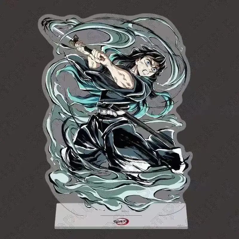 JX SPEELGOED 29 stijlen Tokitou Muichirou Figuur Acryl Stand Mist Hashira Q Versie Zeldzaam Standbeeld Demon Slayer Snmie Randapparatuur Puzzels