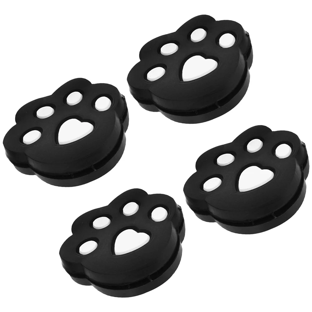 

4 Pcs Raquetas Tennis Racket Absorber Balls Racquet Vibration Dampener Dampeners Damper Black Silica Gel Small