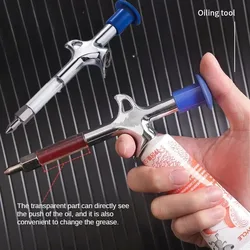 1PCS Bicycle Aluminum Grease Gun Aluminum Alloy MTB Bike Bearing Hub Grease Syringe Bicycle Oil Lubricant Cycling Accessories