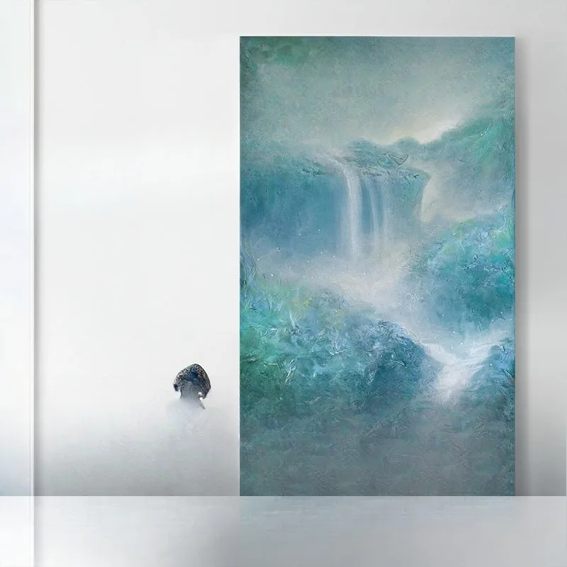 The texture is good and means abstract living room entrance hand-painted oil painting