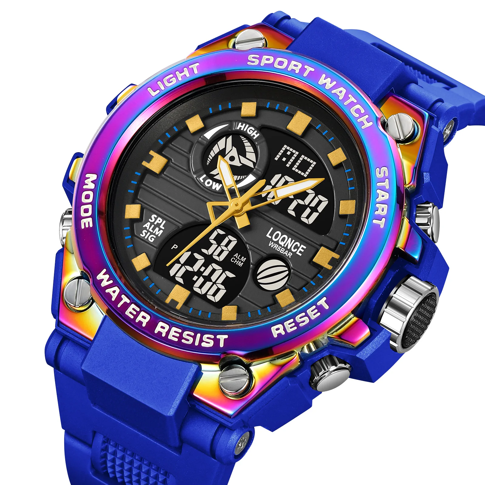 LOQNCE Sports Men\'s Digital Watches Top Brand Luxury Quartz Watch Men Waterproof S Shock Male Clock relogio masculino 2023