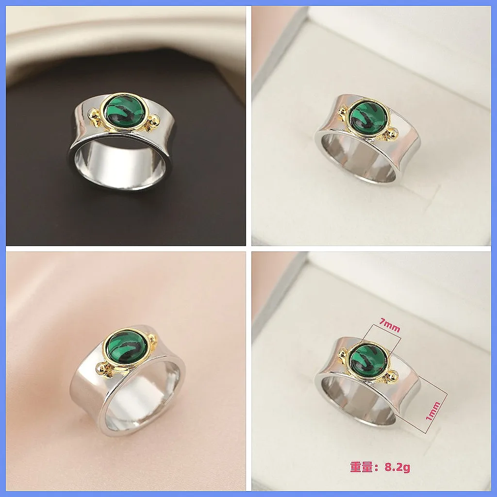 

Винтажное геометрическое кольцо с камнем в форме кошачьего глаза, минималистичное украшение в стиле Ins для женщин, элегантное и универсальное.