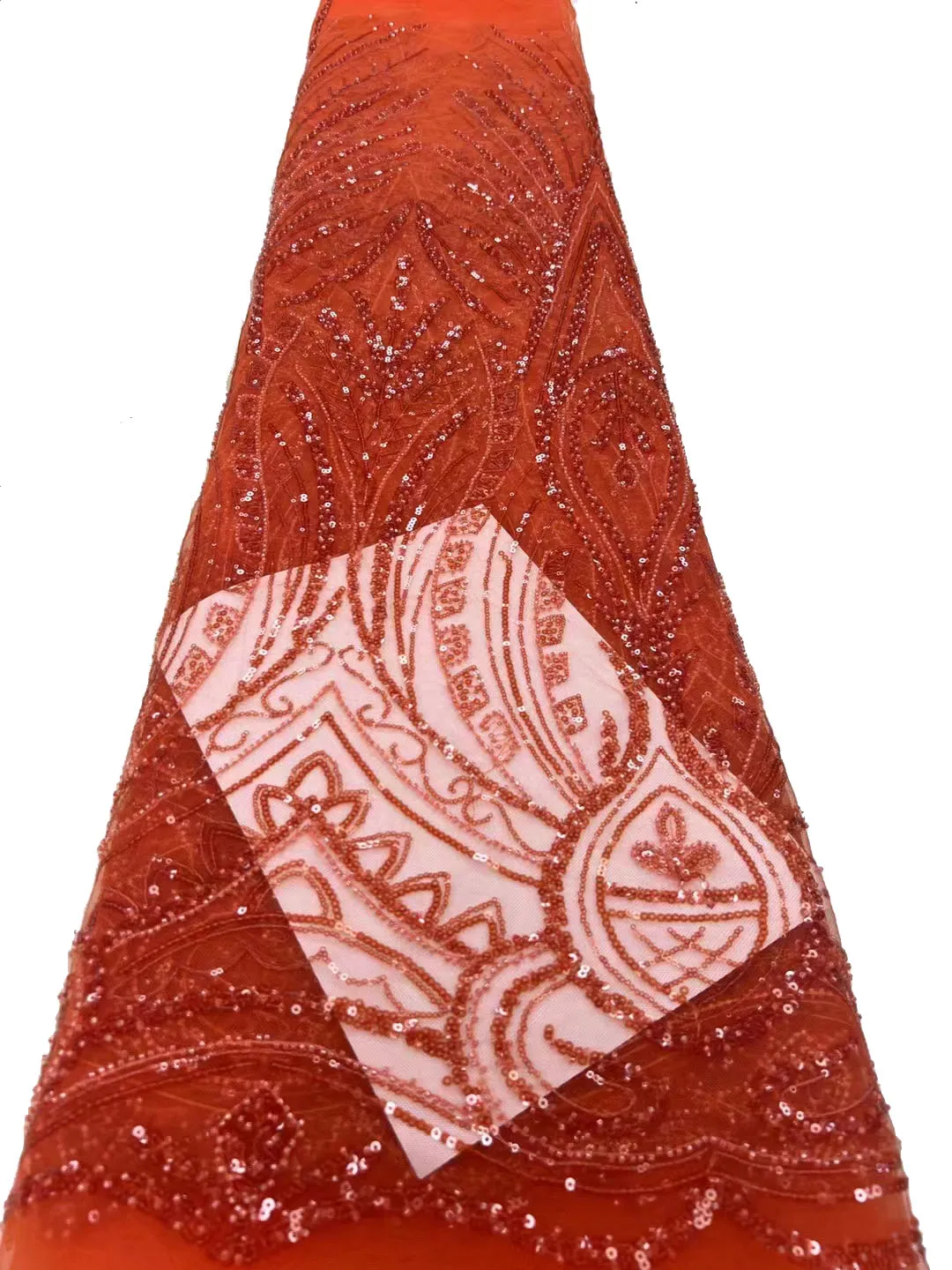 

New quality mesh lace beads sequin bead tube embroidery, African high-end fashion luxury dress fabric/5yards